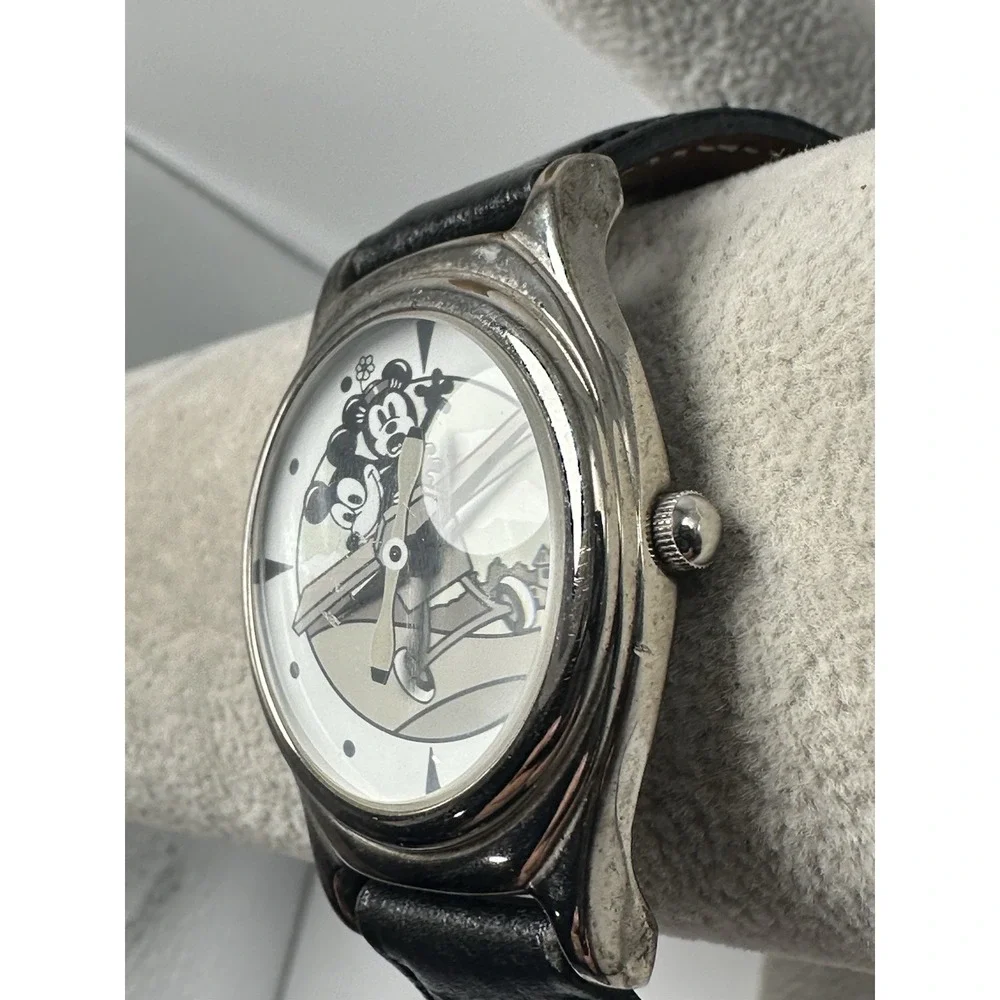 Mickey Classic Adventures Watch New Battery Crazy Airplane 35MM 8